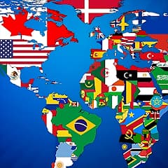 Países - Mapa mundial